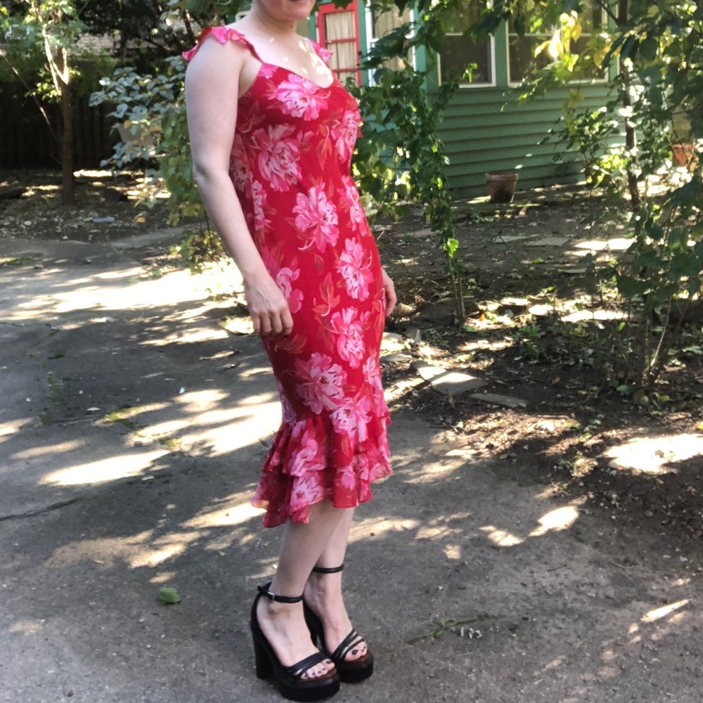 Pink Chiffon Dresss